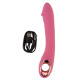 Розовый тонкий вибратор для точки G Slim G-Spot Rose - 21,4 см.