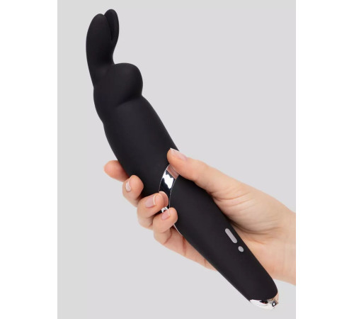 Черный вибратор Rabbit Rechargeable Wand Vibrator - 26,7 см. Черный вибратор Rabbit Rechargeable Wand Vibrator - 26,7 см.