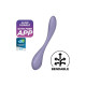 Заказать Сиреневый гибкий вибратор Satisfyer G-Spot Flex 5+ - 19,6 см.