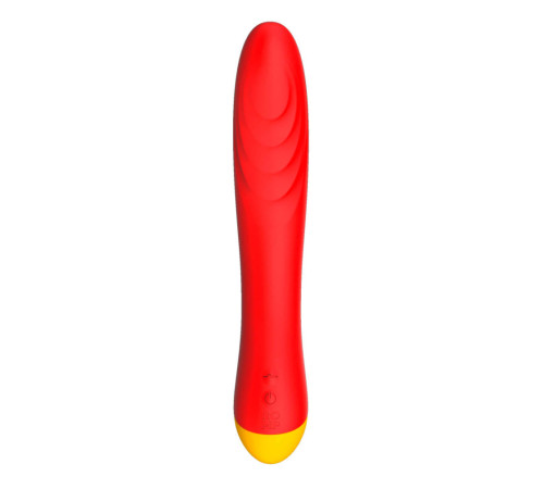 Красный изогнутый вибромассажер Romp Hype G-Spot - 21 см. Красный изогнутый вибромассажер Romp Hype G-Spot - 21 см.