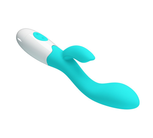 Мятный вибратор-кролик для G-стимуляции Brighty - 20 см.