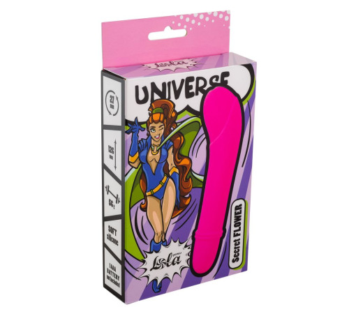 Розовый мини-вибратор Universe Secret Flower - 12,6 см.