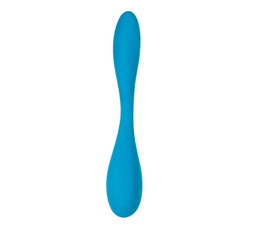 Синий гибкий вибратор Satisfyer G-Spot Flex 5+ - 19,6 см. Синий гибкий вибратор Satisfyer G-Spot Flex 5+ - 19,6 см.