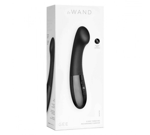 Черный стимулятор для точки G Le Wand GEE - 16,6 см.
