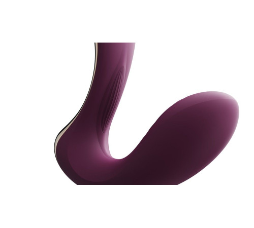 Фиолетовый вибромассажёр G-зоны Talis с пульсацией, вакуумной стимуляцией и функцией нагрева