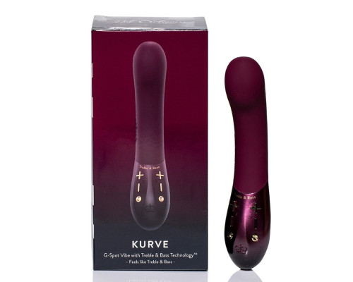Заказать Фиолетовый вибратор Kurve с двумя моторами - 19,4 см.