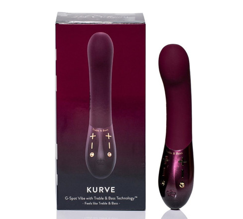 Фиолетовый вибратор Kurve с двумя моторами - 19,4 см. Фиолетовый вибратор Kurve с двумя моторами - 19,4 см.