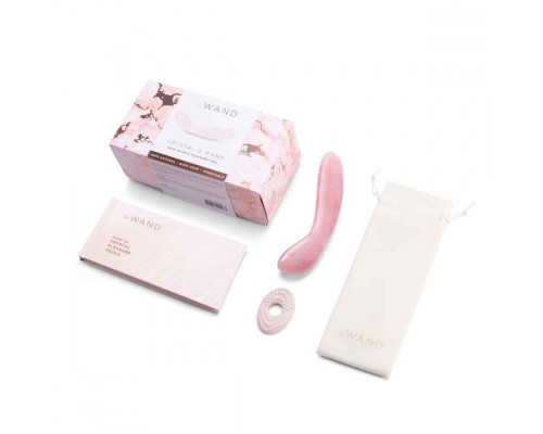 Заказать Массажер для G-точки Le Wand Crystal G-Wand из розового кварца