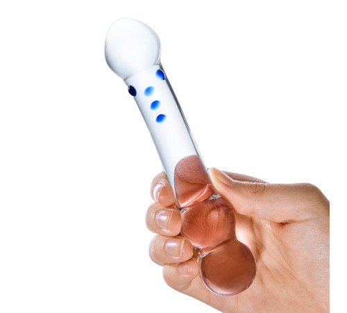 Изогнутый стеклянный стимулятор G-точки Curved G-Spot - 15,2 см. Изогнутый стеклянный стимулятор G-точки Curved G-Spot - 15,2 см.