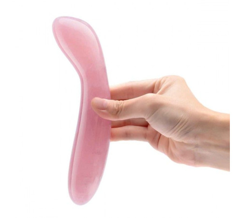 Массажер для G-точки Le Wand Crystal G-Wand из розового кварца