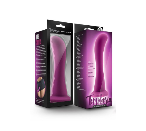 Лиловый изогнутый стимулятор Bellatrix - 15,8 см.