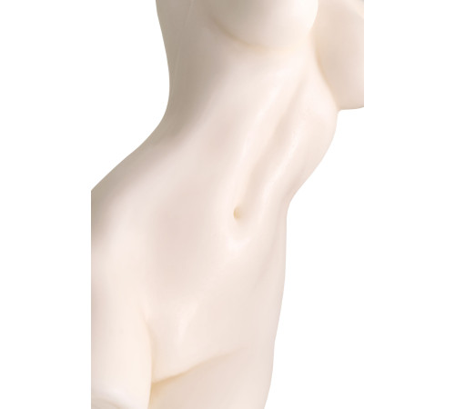 Белая интерьерная свеча в форме женского торса - 850 гр.