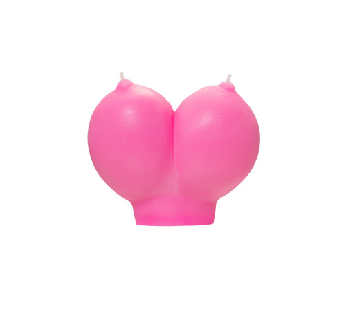 Розовая свеча «Сиськи» - 150 гр.