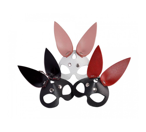 Кожаный брелок в виде маски зайчика