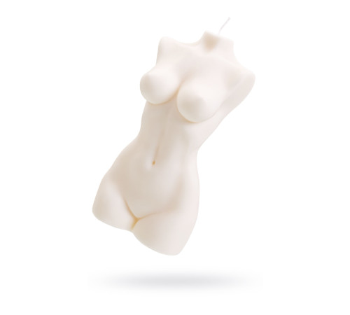 Белая интерьерная свеча в форме женского торса - 850 гр.