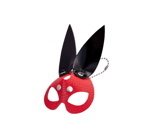 Кожаный брелок в виде маски зайчика