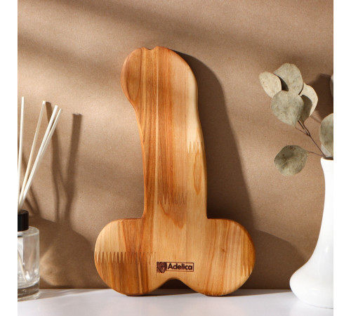 Деревянное блюдо для подачи в форме члена (25 х 16,5 х 1,7 см)