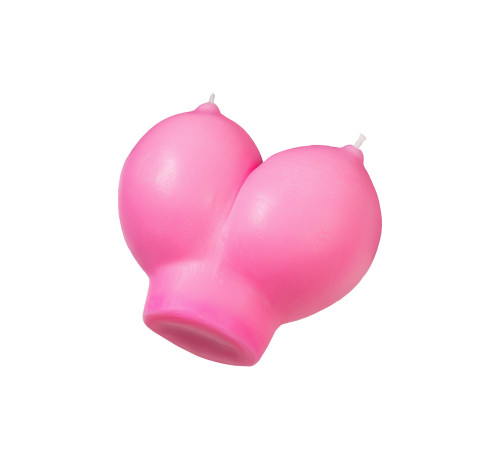 Розовая свеча «Сиськи» - 150 гр.