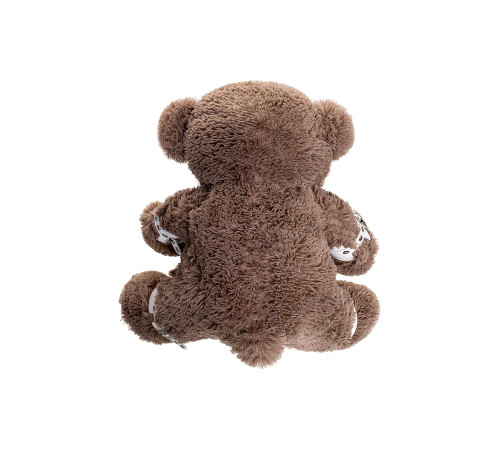 Бондажный набор: бурый мишка с белыми оковами и наручниками