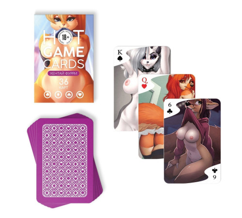 Игральные карты Hot Game Cards «Хентай Фурри»