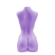 Фиолетовая интерьерная свеча в форме женского торса - 850 гр.