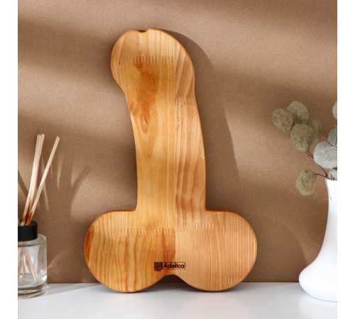 Деревянное блюдо для подачи в форме члена (32,5 х 20 х 1,7 см)