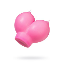 Розовая свеча «Сиськи» - 150 гр.