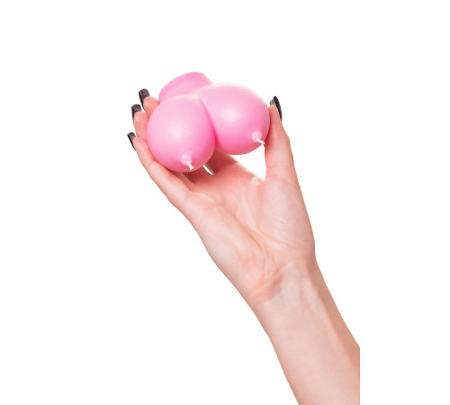 Розовая свеча «Сиськи» - 150 гр.