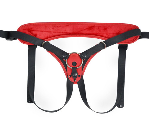 Красно-черные универсальные трусики с 2 способами крепления насадок