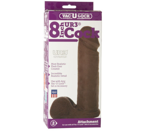 Насадка-реалистик Vac-U-Lock 8  ULTRASKYN Cock - 20,6 см.