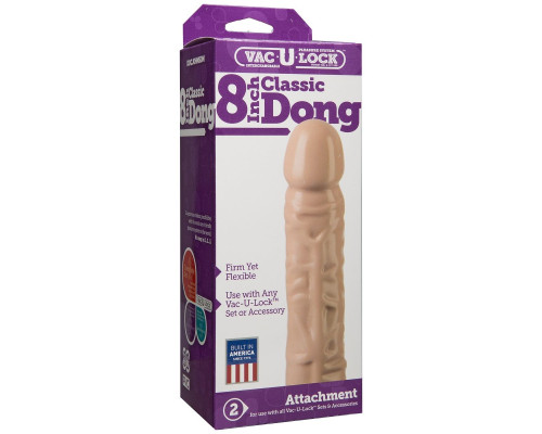 Заказать Классическая насадка-фаллос Vac-U-Lock 8  Classic Dong - 20,3 см.