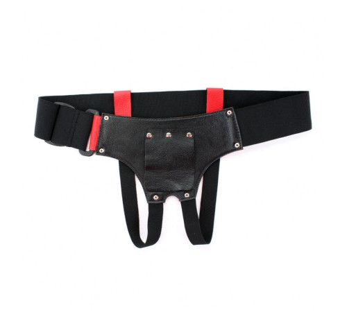Красно-черные трусики-джоки с плугом харнесс