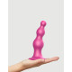Заказать Розовая насадка Strap-On-Me Dildo Plug Beads size L