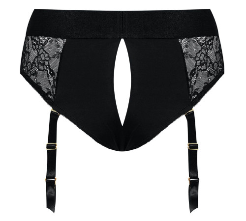 Черные трусики для насадок Diva Lingerie Harness - size S