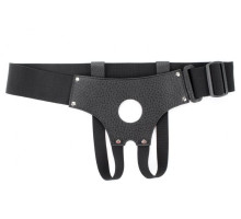 Черные унисекс-трусики для страпона