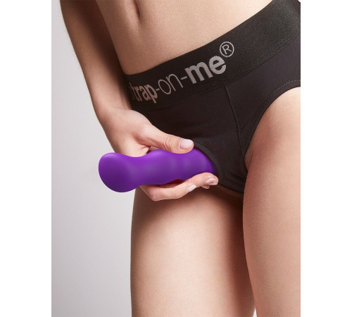 Фиолетовая насадка Strap-On-Me Dildo Geisha Balls size M