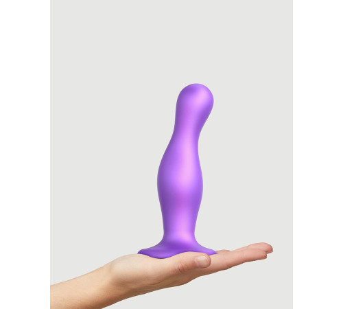 Фиолетовая насадка Strap-On-Me Dildo Plug Curvy size L