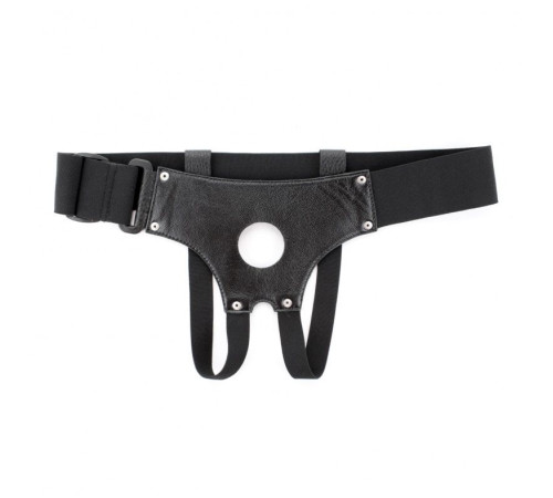 Черные унисекс-трусики для страпона