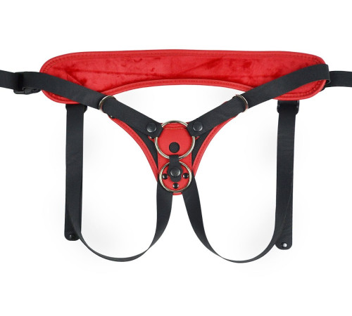 Красно-черные универсальные трусики с 2 способами крепления насадок