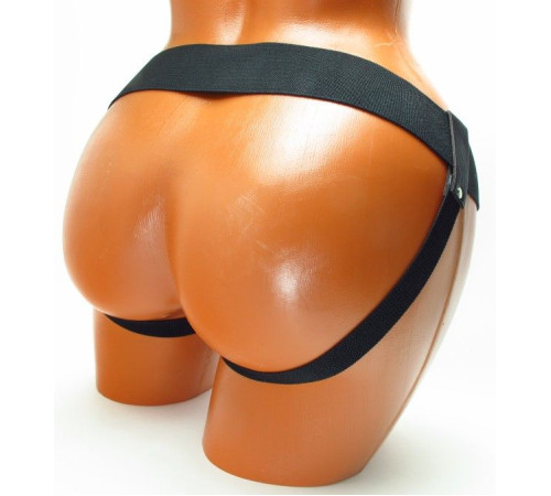 Коричневые кожаные трусики-джоки для насадок