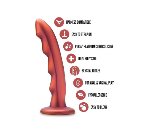 Красная насадка-фаллоимитатор Jealousy 7 Inch Pegging Dildo - 17,8 см.