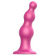 Заказать Розовая насадка Strap-On-Me Dildo Plug Beads size L