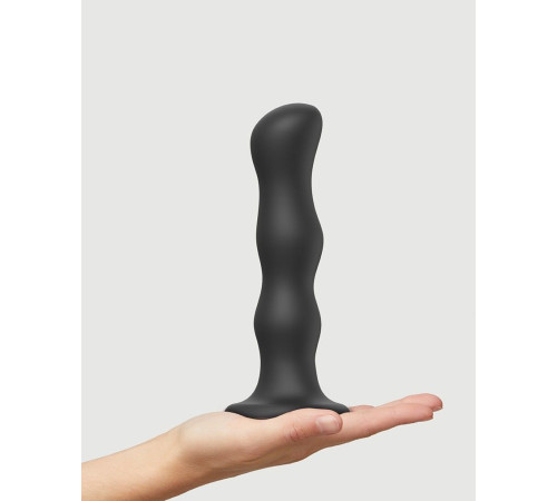 Черная насадка Strap-On-Me Dildo Geisha Balls size XL