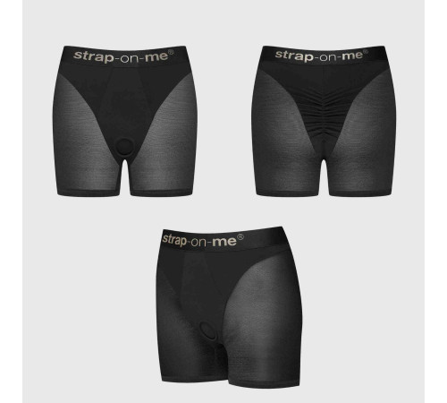 Трусики-шорты для фиксации насадок Strap-on-me Harness Lingerie Halo - size XS