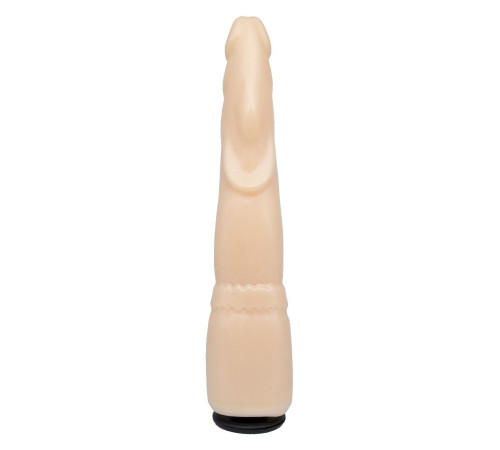 Телесная реалистичная насадка-елочка - 20,5 см.