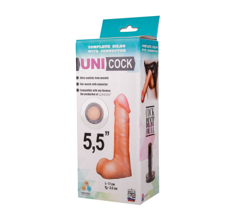 Фаллическая насадка Харнесс UNICOCK 5,5  - 18,5 см.