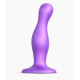 Фиолетовая насадка Strap-On-Me Dildo Plug Curvy size M