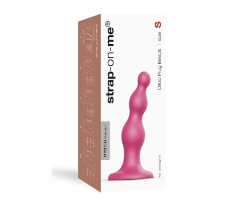 Заказать Розовая насадка Strap-On-Me Dildo Plug Beads size S Заказать Розовая насадка Strap-On-Me Dildo Plug Beads size S