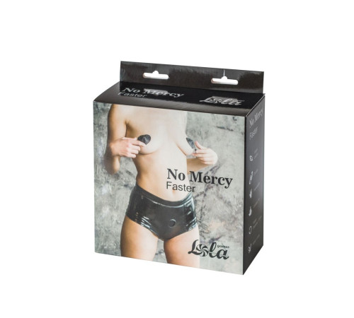 Черные трусики для страпона Faster - размер S-M