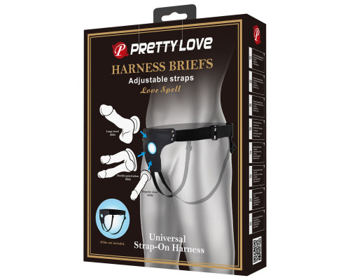 Заказать Трусики харнесс Harness Briefs Love Spell